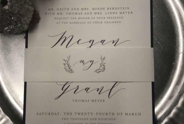 Wedding invitation design and printing