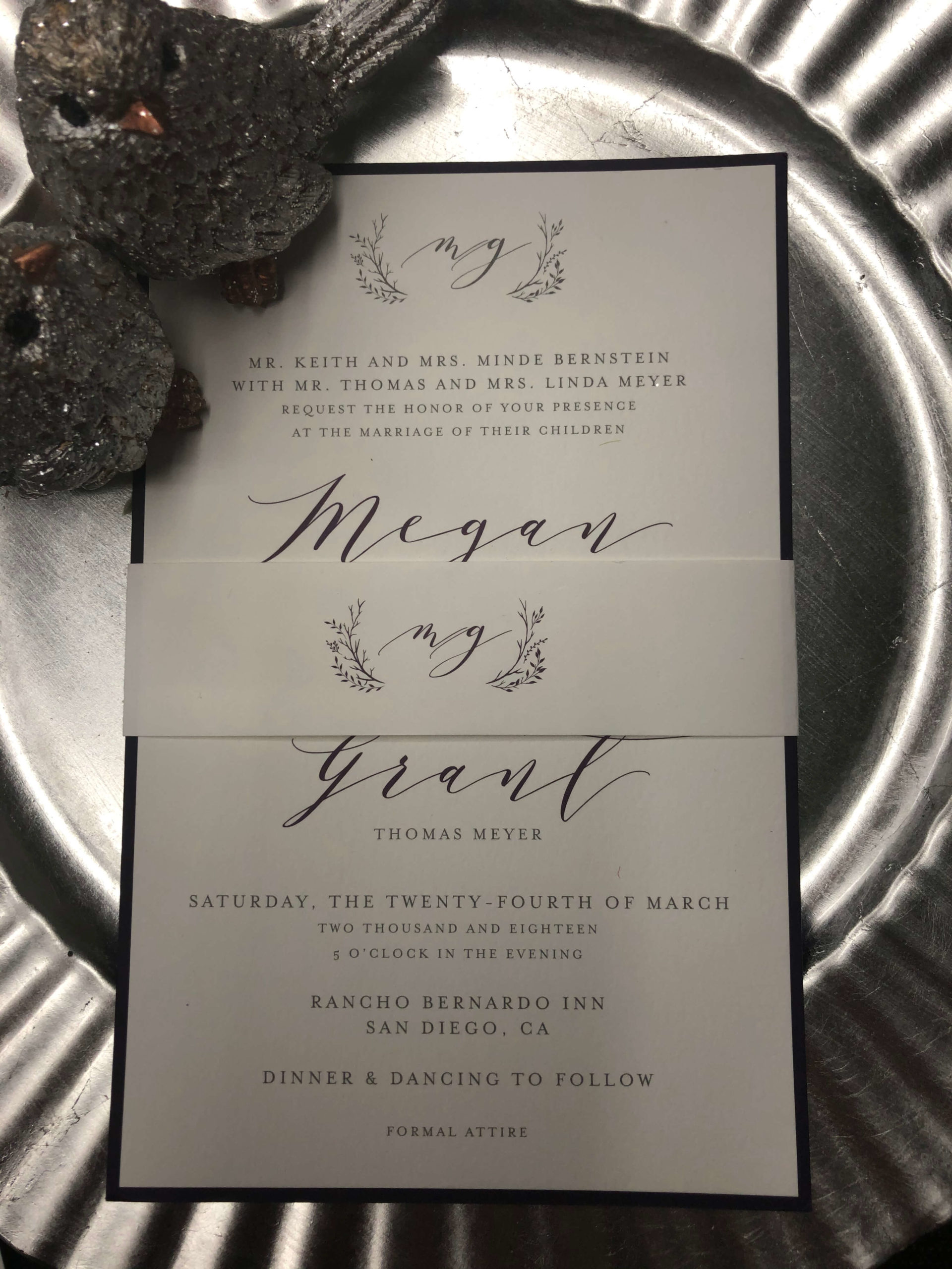 Wedding invitation design and printing
