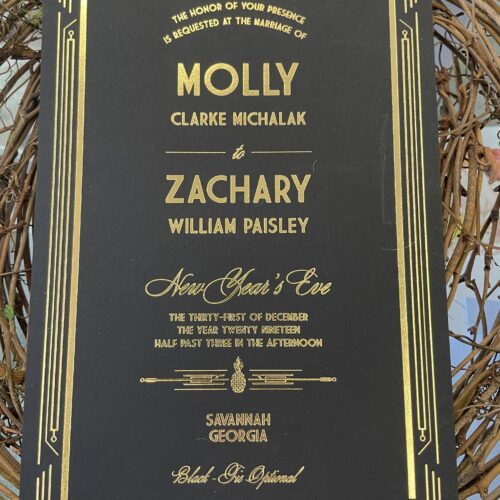 Molly and Zachary Wedding Invitation