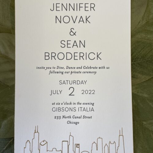 Jennifer and Sean Wedding Invitation