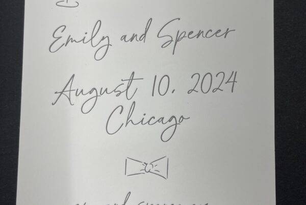 Emily and Spencer Wedding Invitation